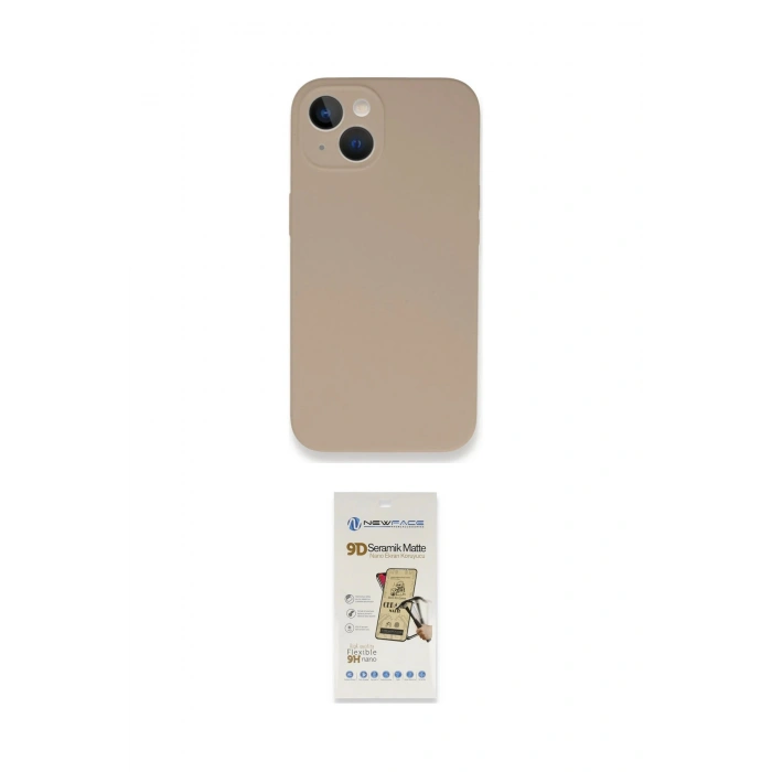 MARSİLYAN™- iPhone 13 Mini Kılıf Zirve Modern Özel Seri - Siyah Mat Seramik Nano Ekran Koruyucu