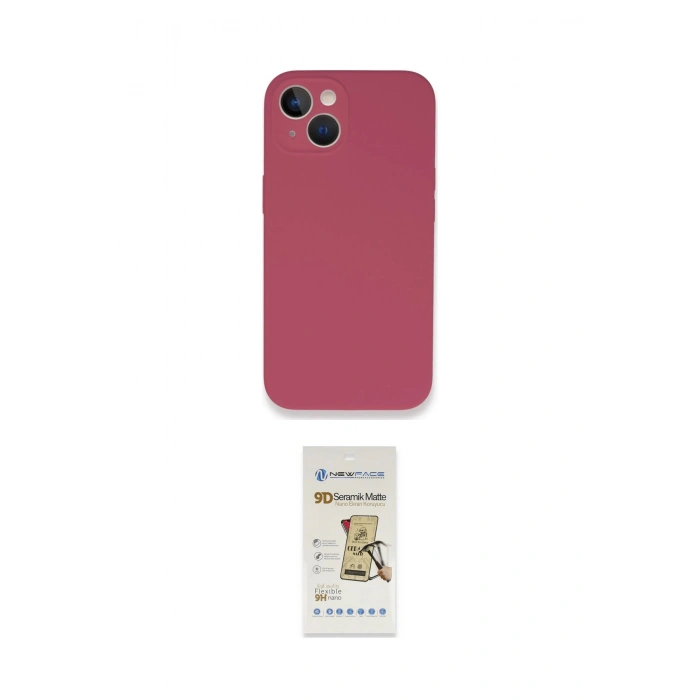 MARSİLYAN™- iPhone 13 Mini Kılıf Zirve Modern Özel Seri - Siyah Mat Seramik Nano Ekran Koruyucu