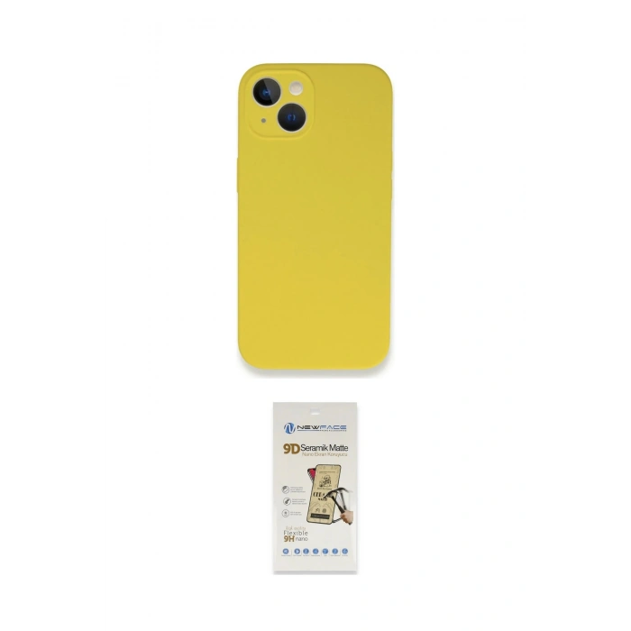 MARSİLYAN™- iPhone 13 Mini Kılıf Zirve Modern Özel Seri - Siyah Mat Seramik Nano Ekran Koruyucu