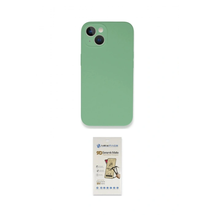 MARSİLYAN™- iPhone 13 Mini Kılıf Zirve Modern Özel Seri - Siyah Mat Seramik Nano Ekran Koruyucu