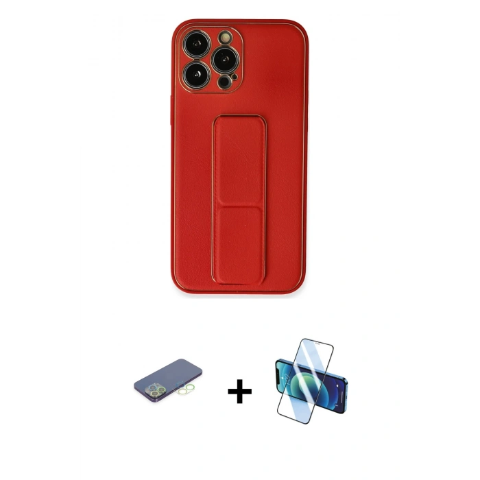 MARSİLYAN™- iPhone 13 Pro Kılıf Akış Doku - Siyah 3D Antistatik Seramik Nano Ekran Koruyucu + Renkli Kamera Lens Koruma Cam - YL