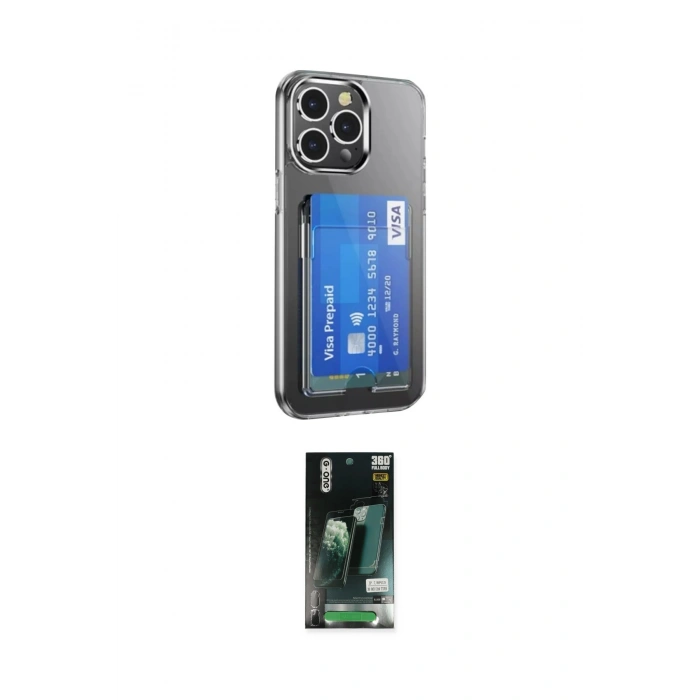 MARSİLYAN™- iPhone 13 Pro Kılıf Doruk Klasik Koleksiyonu - Şeffaf 360 Full Body Arka Koruyucu