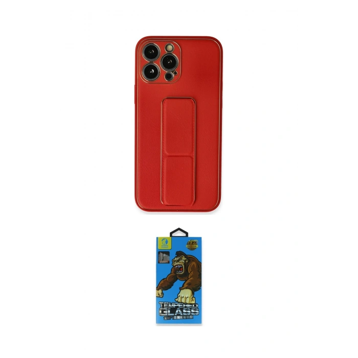 MARSİLYAN™- iPhone 13 Pro Max Kılıf Akış Doku - Siyah 18D Cam Ekran Koruyucu