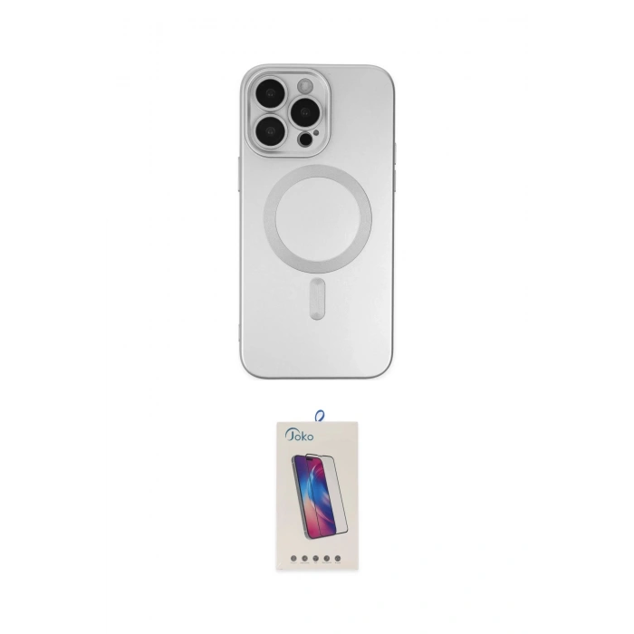 MARSİLYAN™- iPhone 13 Pro Max Kılıf Akış Minimal Özel Seri - Siyah Joko 5D Cam