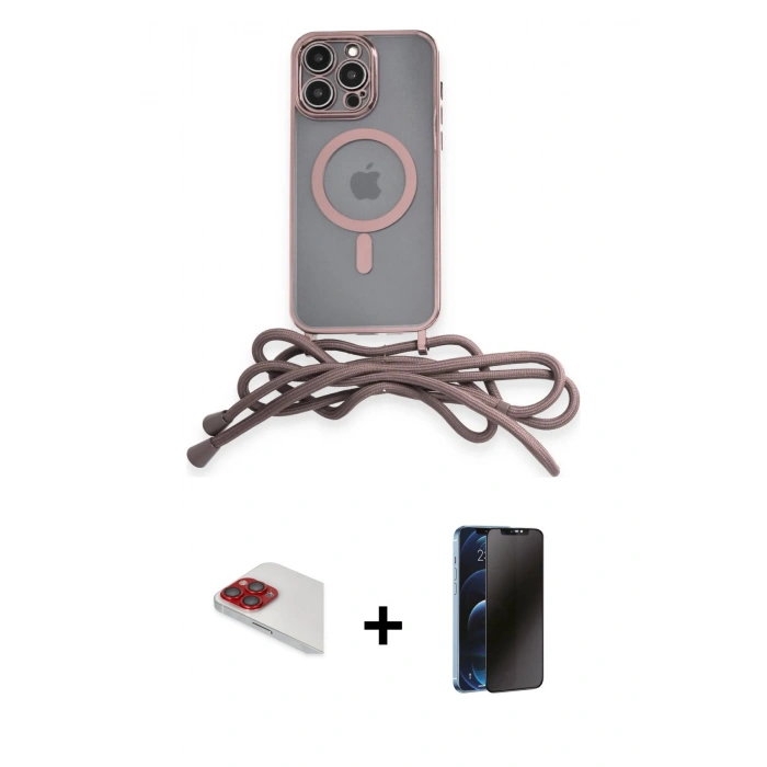 MARSİLYAN™- iPhone 13 Pro Max Kılıf Eksen Özel Seri - Siyah 3D Antistatik Hayalet Cam Ekran Koruyucu + Pers Alüminyum Kamera Lens - KI