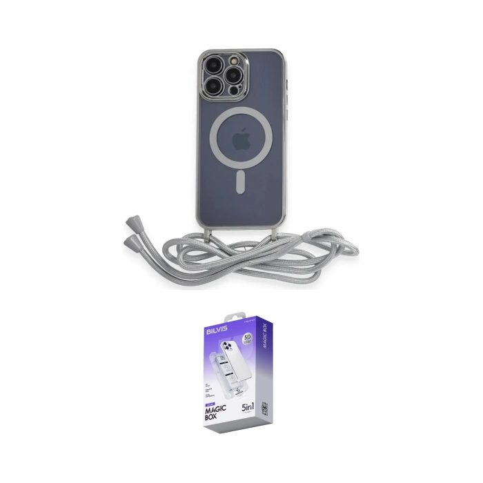 MARSİLYAN™- iPhone 13 Pro Max Kılıf Eksen Özel Seri - Siyah Bilvis 5in1 3D Magic Cam Ekran Koruyucu