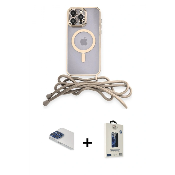 MARSİLYAN™- iPhone 13 Pro Max Kılıf Eksen Özel Seri - Siyah Bilvis Hayalet Cam Ekran Koruyucu + Lacivert Pers Alüminyum Kamera Lens