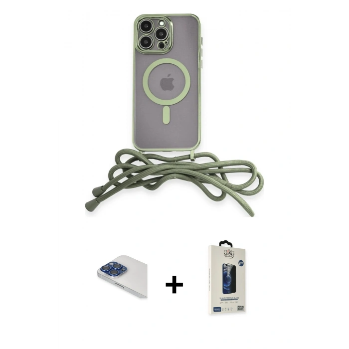 MARSİLYAN™- iPhone 13 Pro Max Kılıf Eksen Özel Seri - Siyah Bilvis Hayalet Cam Ekran Koruyucu + Lacivert Pers Alüminyum Kamera Lens