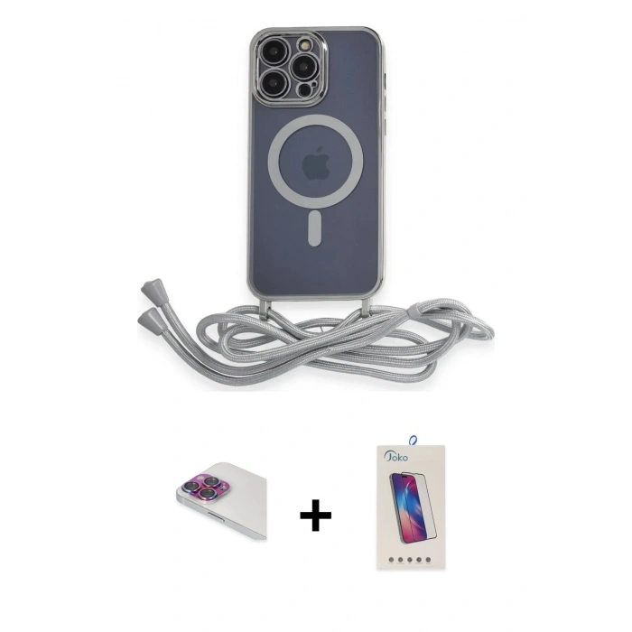 MARSİLYAN™- iPhone 13 Pro Max Kılıf Eksen Özel Seri - Siyah Joko 5D Cam + Pers Alüminyum Kamera Lens - GI