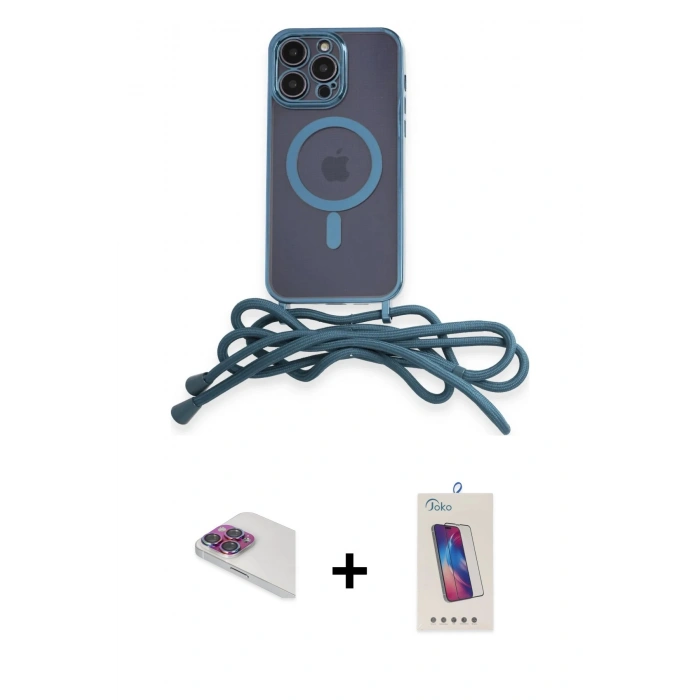 MARSİLYAN™- iPhone 13 Pro Max Kılıf Eksen Özel Seri - Siyah Joko 5D Cam + Pers Alüminyum Kamera Lens - GI