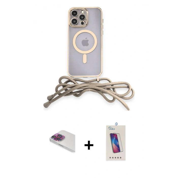 MARSİLYAN™- iPhone 13 Pro Max Kılıf Eksen Özel Seri - Siyah Joko 5D Cam + Pers Alüminyum Kamera Lens - GI