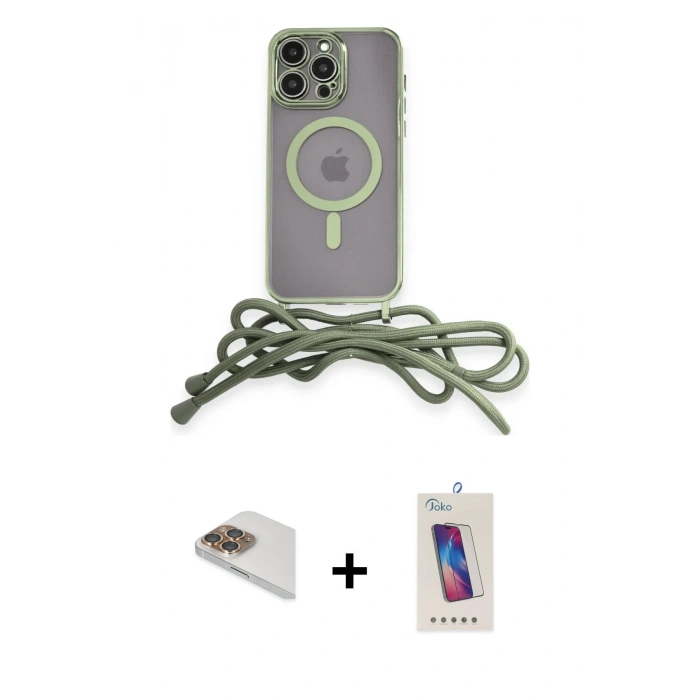 MARSİLYAN™- iPhone 13 Pro Max Kılıf Eksen Özel Seri - Siyah Joko 5D Cam + Gold Pers Alüminyum Kamera Lens