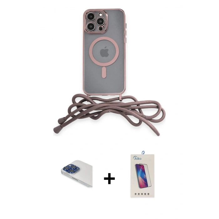 MARSİLYAN™- iPhone 13 Pro Max Kılıf Eksen Özel Seri - Siyah Joko 5D Cam + Pers Alüminyum Kamera Lens - LT