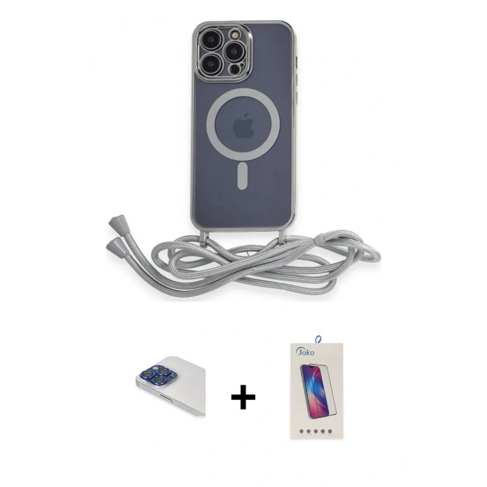 MARSİLYAN™- iPhone 13 Pro Max Kılıf Eksen Özel Seri - Siyah Joko 5D Cam + Pers Alüminyum Kamera Lens - LT