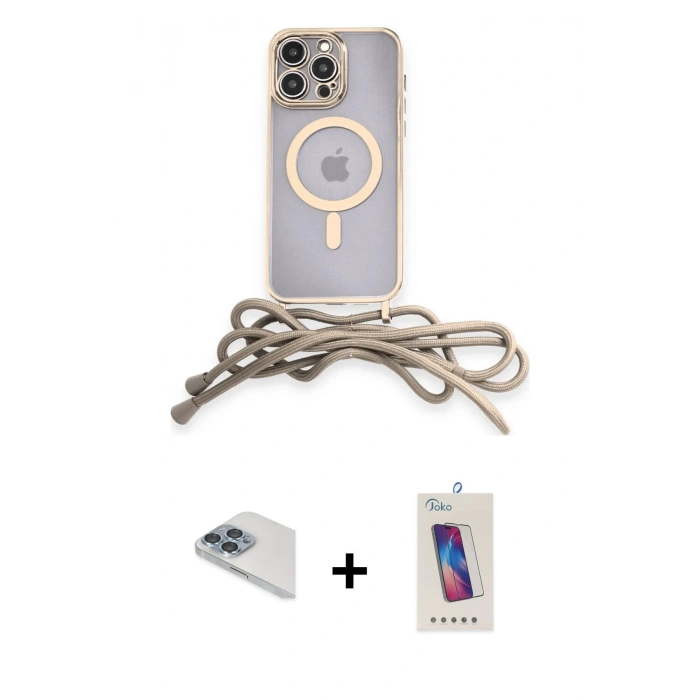 MARSİLYAN™- iPhone 13 Pro Max Kılıf Eksen Özel Seri - Siyah Joko 5D Cam + Pers Alüminyum Kamera Lens - SABE