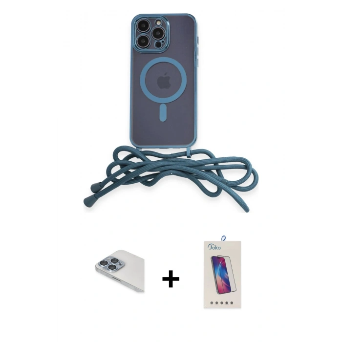 MARSİLYAN™- iPhone 13 Pro Max Kılıf Eksen Özel Seri - Siyah Joko 5D Cam + Pers Alüminyum Kamera Lens - SABE