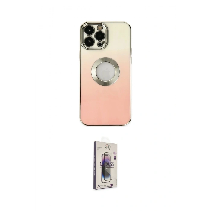 MARSİLYAN™- iPhone 13 Pro Max Kılıf Kutup Yansıma Özel Seri - Siyah Bilvis 3D Cam Ekran Koruyucu