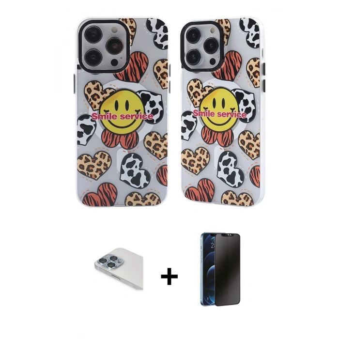 MARSİLYAN™- iPhone 13 Pro Max Kılıf Nova Doku Koleksiyonu - Siyah 3D Antistatik Hayalet Cam Ekran Koruyucu + Sierra Blue Pers Alüminyum Kamera Lens