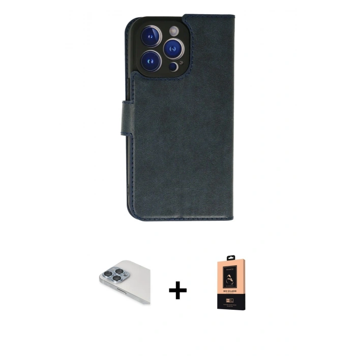 MARSİLYAN™- iPhone 13 Pro Max Kılıf Siluet Işık Serisi - Şeffaf Maxco Cam Ekran Koruyucu + Pers Alüminyum Kamera Lens - SABE