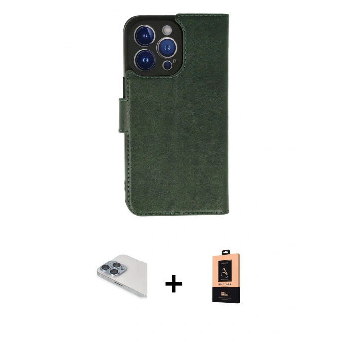 MARSİLYAN™- iPhone 13 Pro Max Kılıf Siluet Işık Serisi - Şeffaf Maxco Cam Ekran Koruyucu + Pers Alüminyum Kamera Lens - SABE