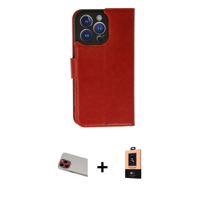 MARSİLYAN™- iPhone 13 Pro Max Kılıf Siluet Işık Serisi - Şeffaf Maxco Cam Ekran Koruyucu + Rainbow Kamera Lens Koruma Cam - KI