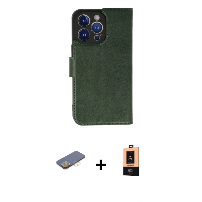 MARSİLYAN™- iPhone 13 Pro Max Kılıf Siluet Işık Serisi - Şeffaf Maxco Cam Ekran Koruyucu + Renkli Kamera Lens Koruma Cam - SI