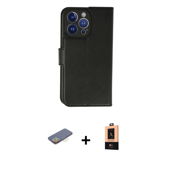 MARSİLYAN™- iPhone 13 Pro Max Kılıf Siluet Işık Serisi - Şeffaf Maxco Cam Ekran Koruyucu + Renkli Kamera Lens Koruma Cam - SI