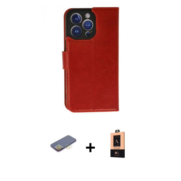 MARSİLYAN™- iPhone 13 Pro Max Kılıf Siluet Işık Serisi - Şeffaf Maxco Cam Ekran Koruyucu + Renkli Kamera Lens Koruma Cam - SI