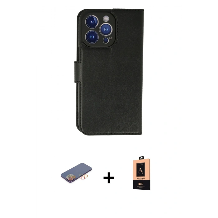 MARSİLYAN™- iPhone 13 Pro Max Kılıf Siluet Işık Serisi - Şeffaf Maxco Cam Ekran Koruyucu + Renkli Kamera Lens Koruma Cam - TU