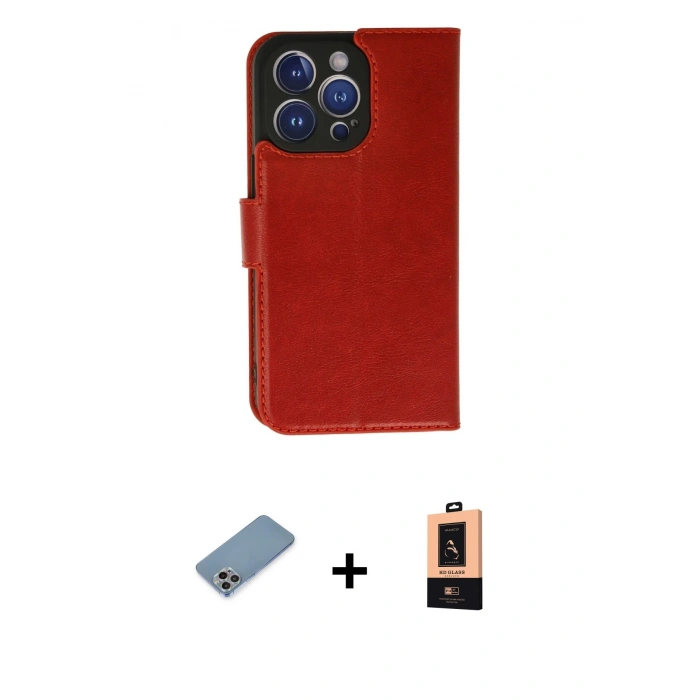 MARSİLYAN™- iPhone 13 Pro Max Kılıf Siluet Işık Serisi - Şeffaf Maxco Cam Ekran Koruyucu + Shine Kamera Lens Koruma Cam - GI