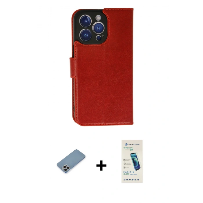 MARSİLYAN™- iPhone 13 Pro Max Kılıf Siluet Işık Serisi - Şeffaf Pasifik Cam Ekran Koruyucu + Shine Kamera Lens Koruma Cam - GI