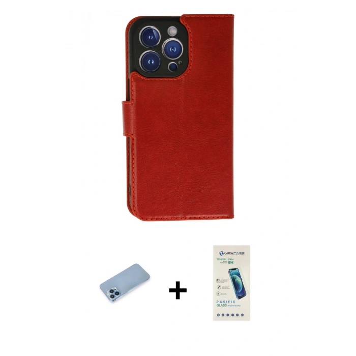 MARSİLYAN™- iPhone 13 Pro Max Kılıf Siluet Işık Serisi - Şeffaf Pasifik Cam Ekran Koruyucu + Shine Kamera Lens Koruma Cam - MI