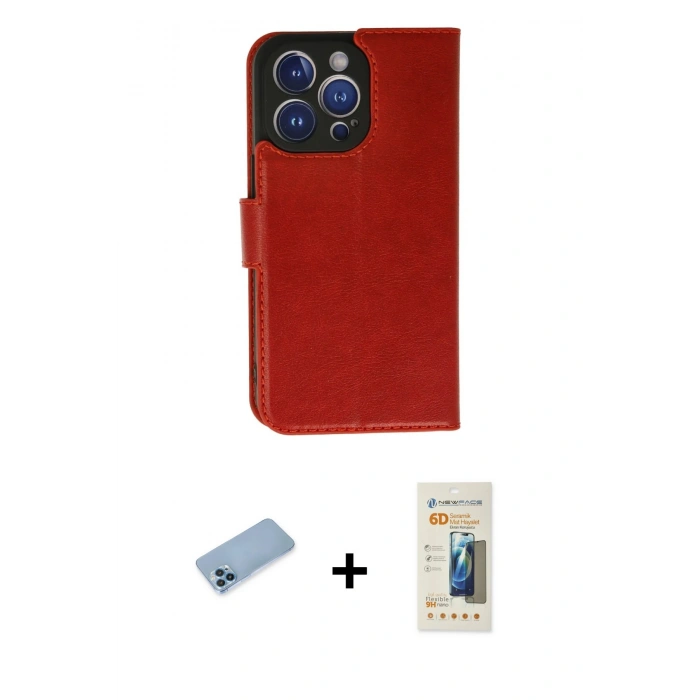 MARSİLYAN™- iPhone 13 Pro Max Kılıf Siluet Işık Serisi - Siyah 6D Mat Seramik Hayalet Nano Ekran Koruyucu + Mavi Shine Kamera Lens Koruma Cam