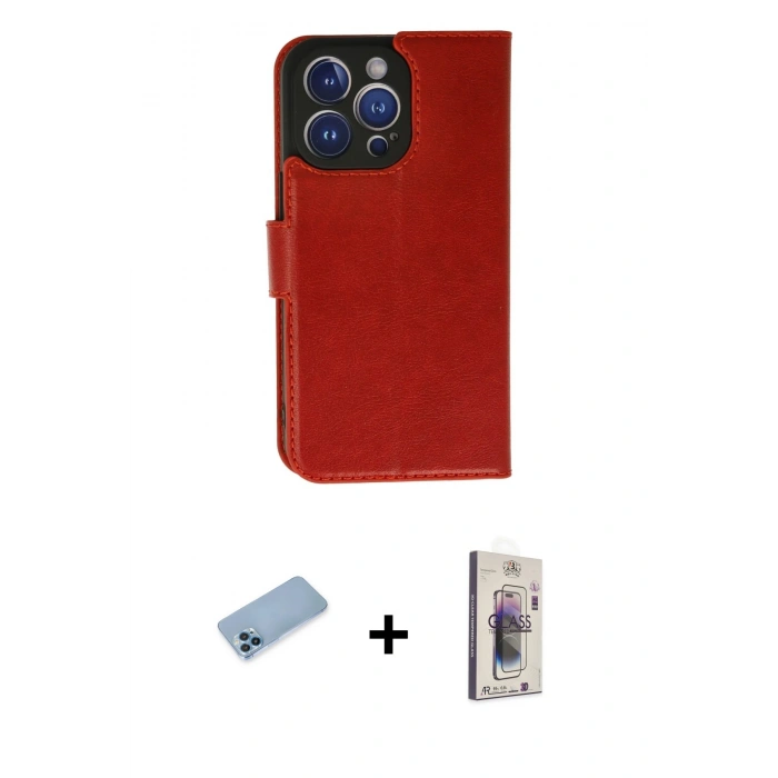 MARSİLYAN™- iPhone 13 Pro Max Kılıf Siluet Işık Serisi - Siyah Bilvis 3D Cam Ekran Koruyucu + Shine Kamera Lens Koruma Cam - MI