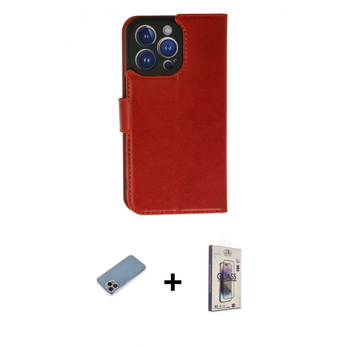 MARSİLYAN™- iPhone 13 Pro Max Kılıf Siluet Işık Serisi - Siyah Bilvis 3D Cam Ekran Koruyucu + Shine Kamera Lens Koruma Cam - PE