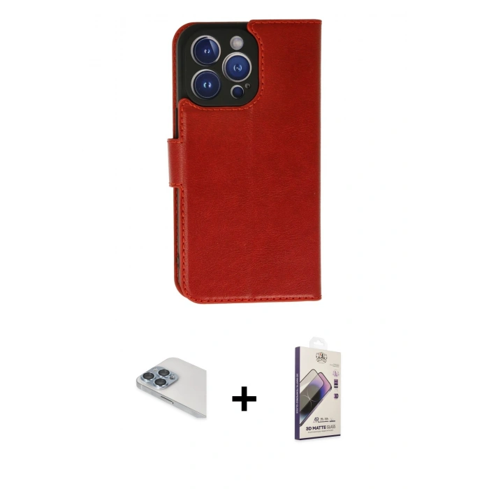MARSİLYAN™- iPhone 13 Pro Max Kılıf Siluet Işık Serisi - Siyah Bilvis 3D Mat Cam Ekran Koruyucu + Pers Alüminyum Kamera Lens - SABE
