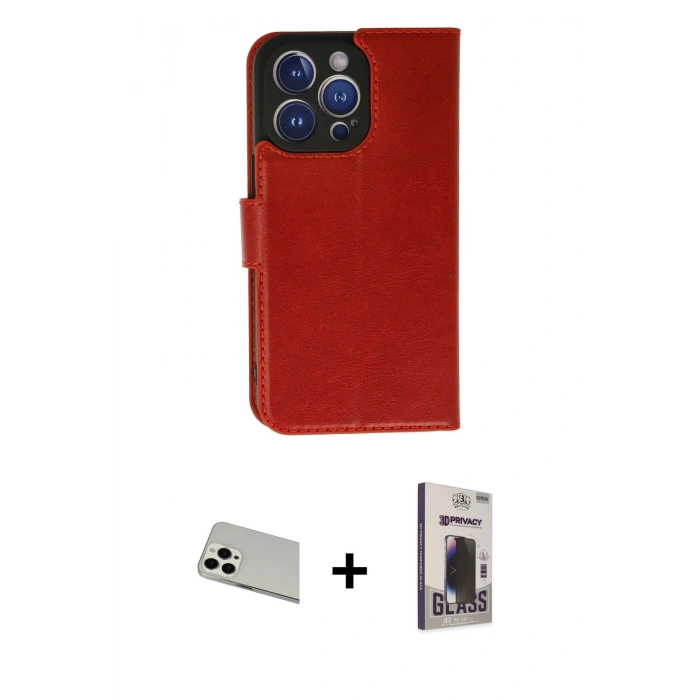 MARSİLYAN™- iPhone 13 Pro Max Kılıf Siluet Işık Serisi - Siyah Bilvis Hayalet Cam Ekran Koruyucu + Rainbow Kamera Lens Koruma Cam - BZ