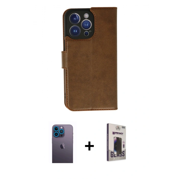 MARSİLYAN™- iPhone 13 Pro Max Kılıf Siluet Işık Serisi - Siyah Bilvis Hayalet Cam Ekran Koruyucu + Neon Fosforlu Kamera Lens - MI