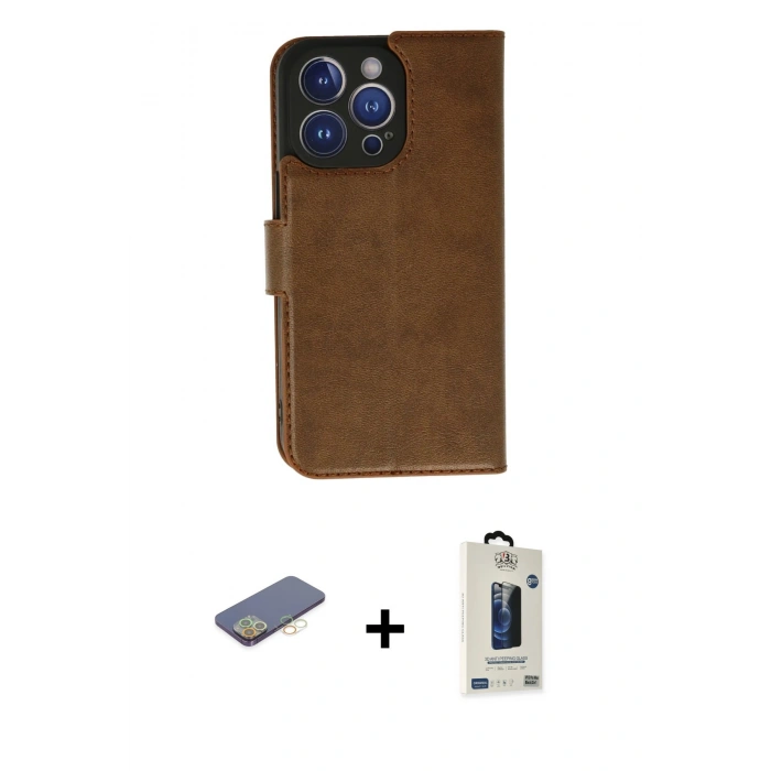 MARSİLYAN™- iPhone 13 Pro Max Kılıf Siluet Işık Serisi - Siyah Bilvis Hayalet Cam Ekran Koruyucu + Renkli Kamera Lens Koruma Cam - SI
