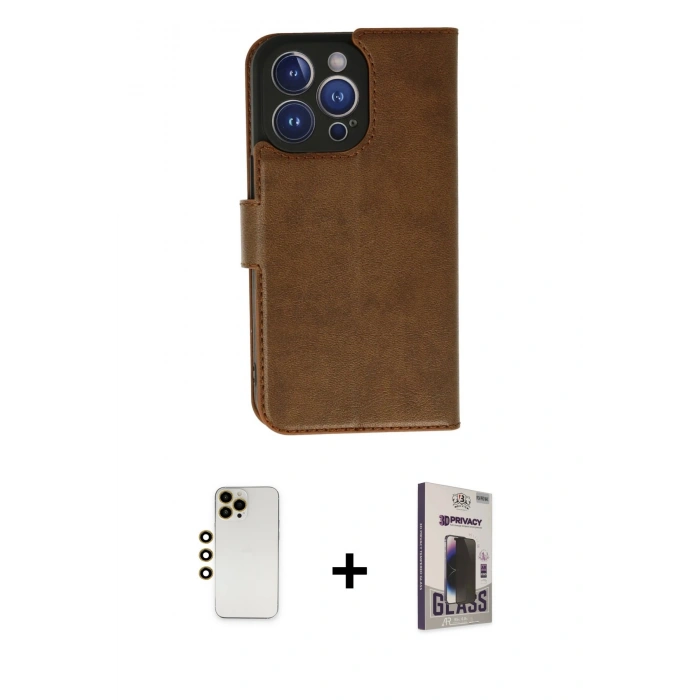 MARSİLYAN™- iPhone 13 Pro Max Kılıf Siluet Işık Serisi - Siyah Bilvis Hayalet Cam Ekran Koruyucu + Shine Kamera Lens - GD