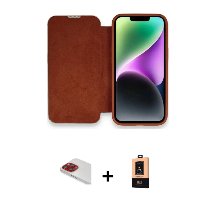 MARSİLYAN™- iPhone 13 Pro Max Kılıf Siluet Minimal Serisi - Şeffaf Maxco Cam Ekran Koruyucu + Pers Alüminyum Kamera Lens - KI
