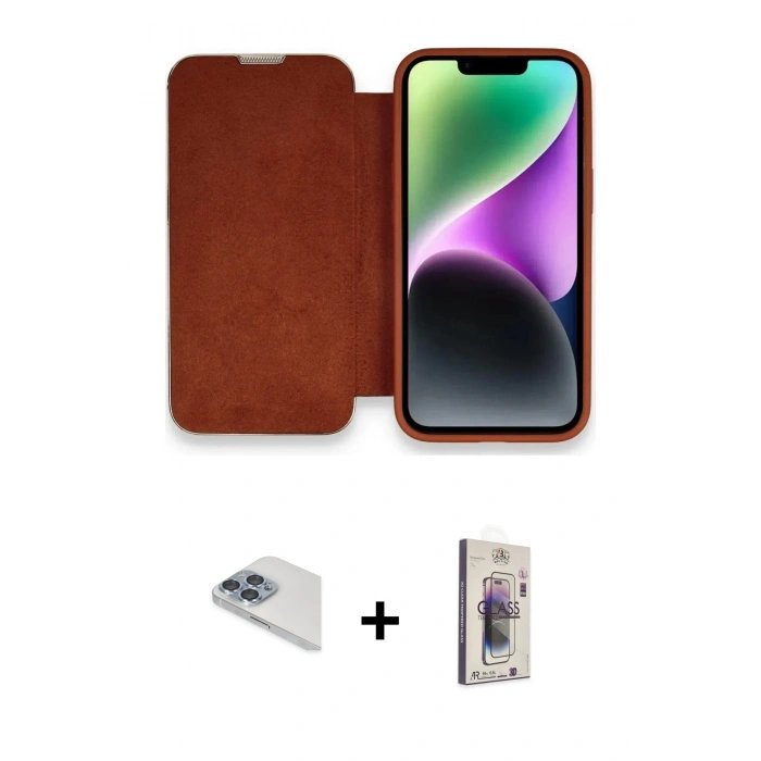 MARSİLYAN™- iPhone 13 Pro Max Kılıf Siluet Minimal Serisi - Siyah Bilvis 3D Cam Ekran Koruyucu + Pers Alüminyum Kamera Lens - SABE