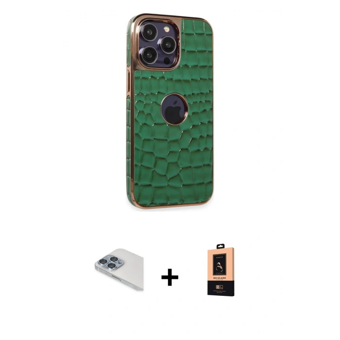 MARSİLYAN™- iPhone 13 Pro Max Kılıf Ufuk Form Prime - Şeffaf Maxco Cam Ekran Koruyucu + Pers Alüminyum Kamera Lens - SABE