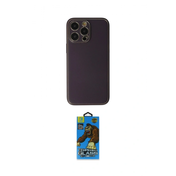 MARSİLYAN™- iPhone 13 Pro Max Kılıf Yadigar Klasik - Siyah 18D Cam Ekran Koruyucu