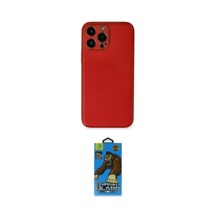MARSİLYAN™- iPhone 13 Pro Max Kılıf Yadigar Klasik - Siyah 18D Cam Ekran Koruyucu