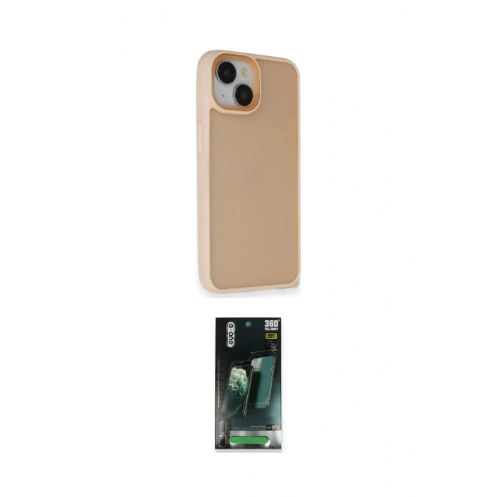 MARSİLYAN™- iPhone 14 Kılıf Atlas Form - Şeffaf 360 Full Body Arka Koruyucu