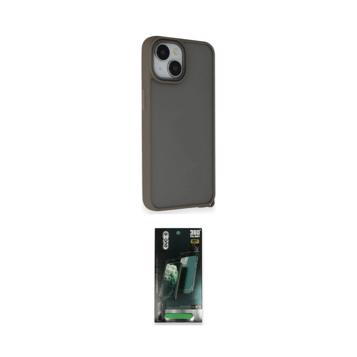MARSİLYAN™- iPhone 14 Kılıf Atlas Form - Şeffaf 360 Full Body Arka Koruyucu