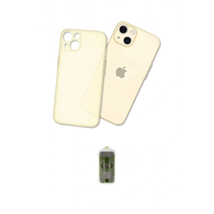 MARSİLYAN™- iPhone 14 Kılıf Atlas Minimal Prime - Siyah Joko Magic 5D Hayalet Cam