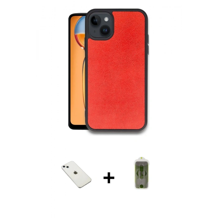 MARSİLYAN™- iPhone 14 Kılıf Kıvılcım Işık Serisi - Siyah Joko Magic 5D Hayalet Cam + Diamond Kamera Lens - SABE