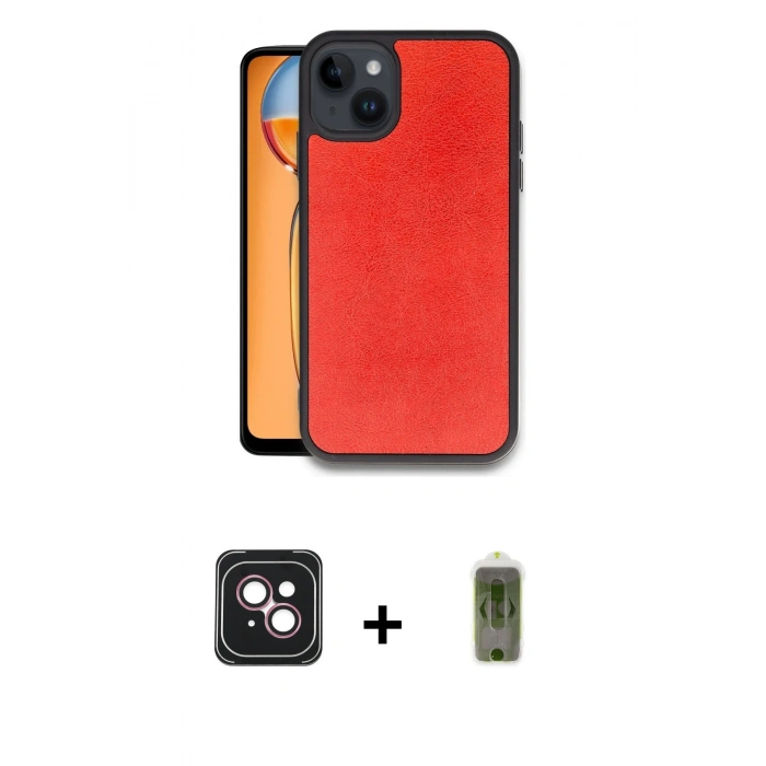 MARSİLYAN™- iPhone 14 Kılıf Kıvılcım Işık Serisi - Siyah Joko Magic 5D Hayalet Cam + PVD Metal Kamera Lens - PE